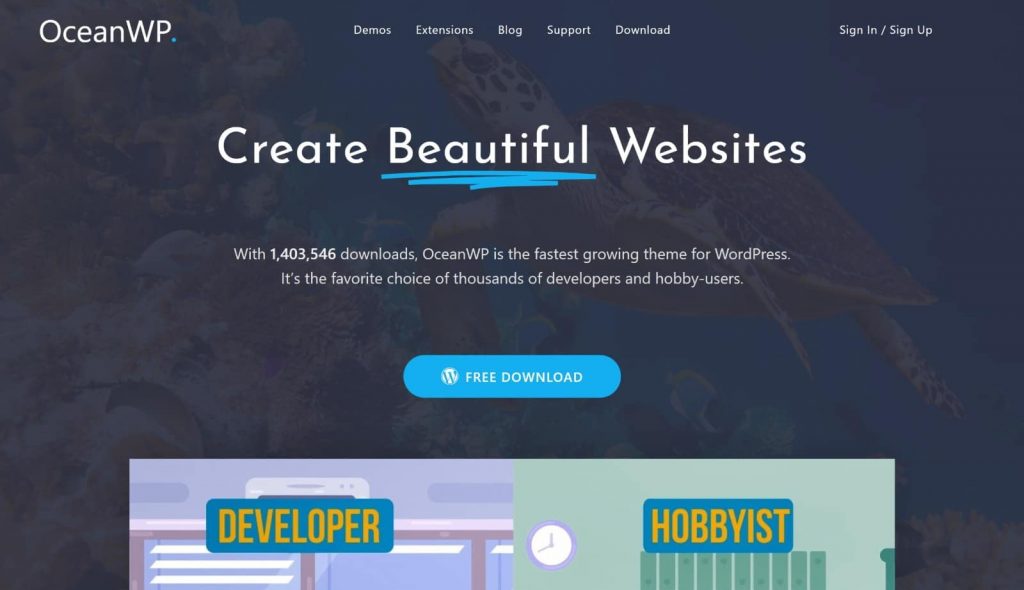 OceanWP theme