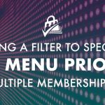 Banner graphic for Using a Filter to Specify Nav Menu Priority for Multiple Membership Levels