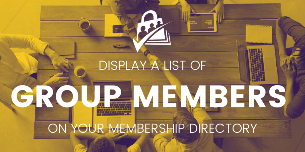 Banner Image for Display a List of Group Members on your Membership Directory