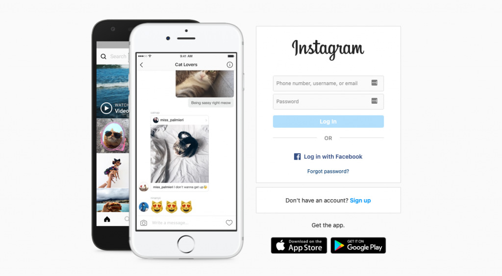 Instagram website