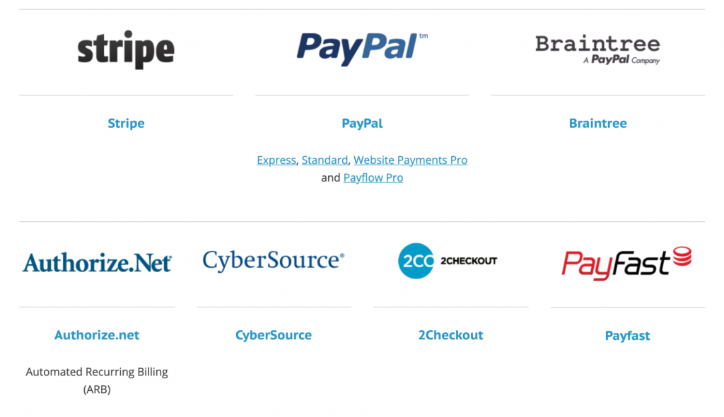 Paid Memberships Pro offers six payment methods, so the PayPal rate increase doesn’t have to bleed you dry.