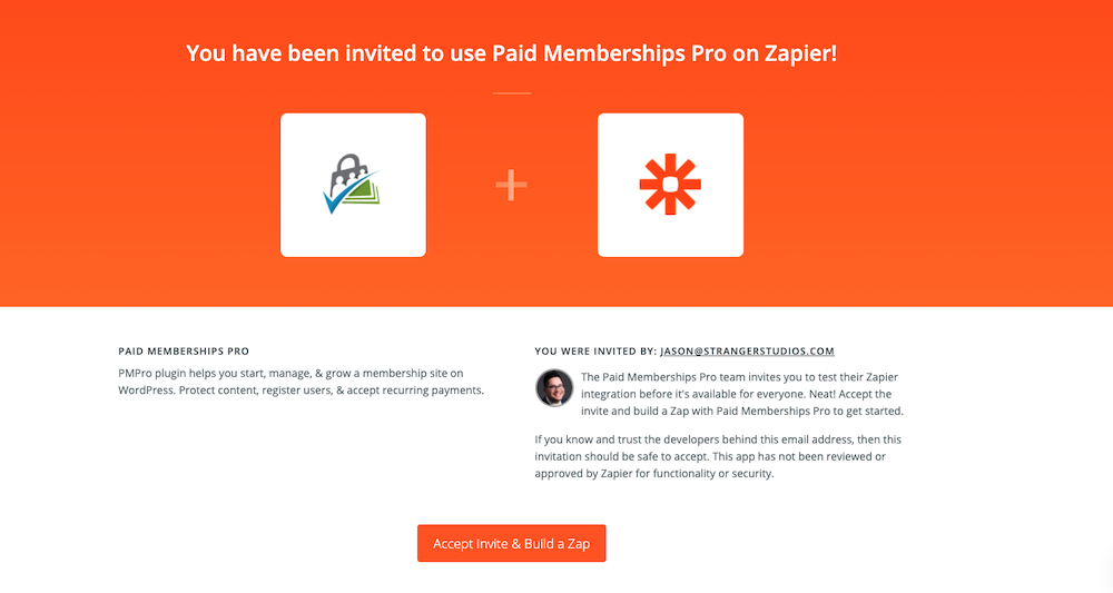 Using Paid Memberships Pro on Zapier 
