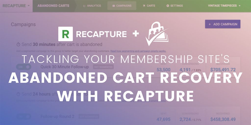 Banner Graphic for Post on Recapture Integration for Paid Memberships Pro