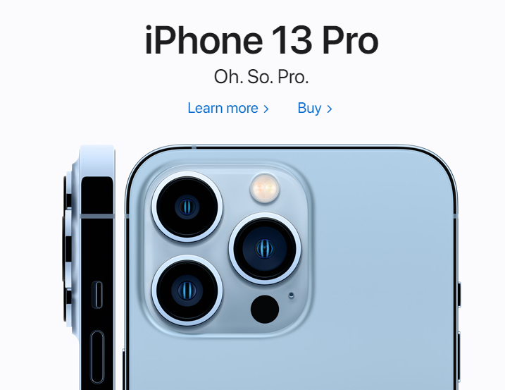 iPhone Landing Page That Prominently Displays the Product and CTA