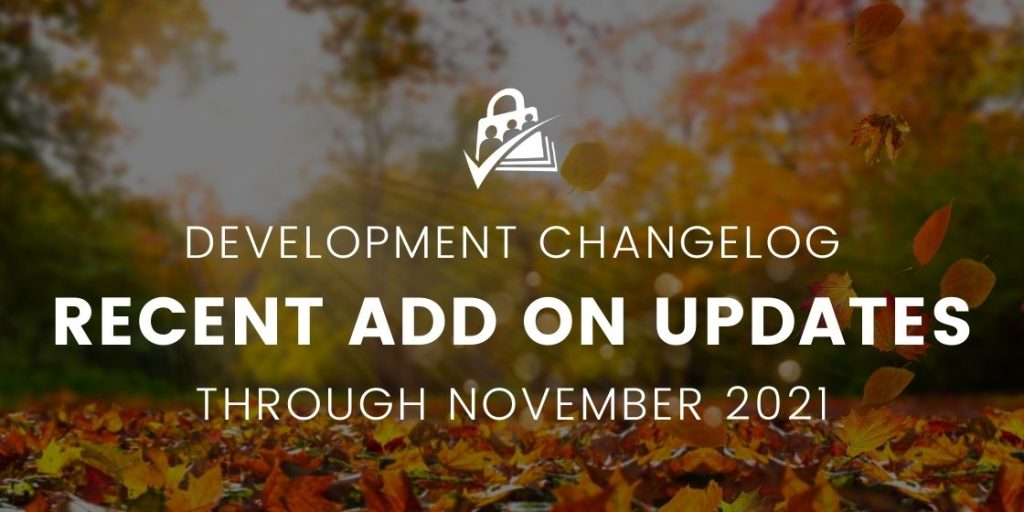 Add On Update for October and November
