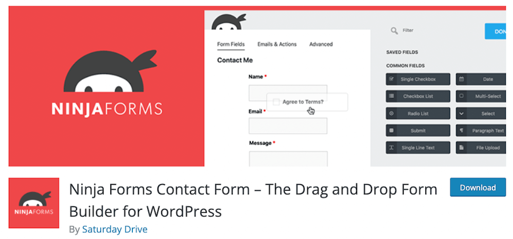 Ninja Forms plugin in WordPress.org Repository