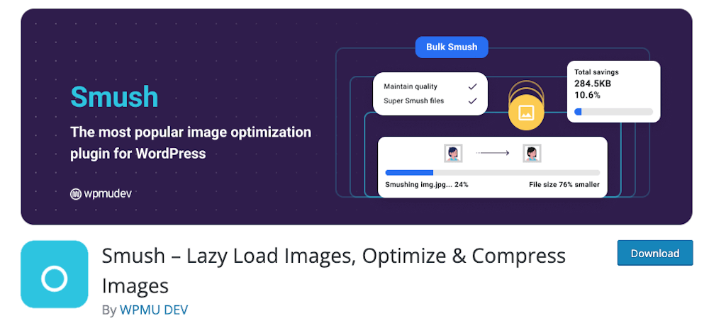 Smush, an image optimization plugin for WordPress