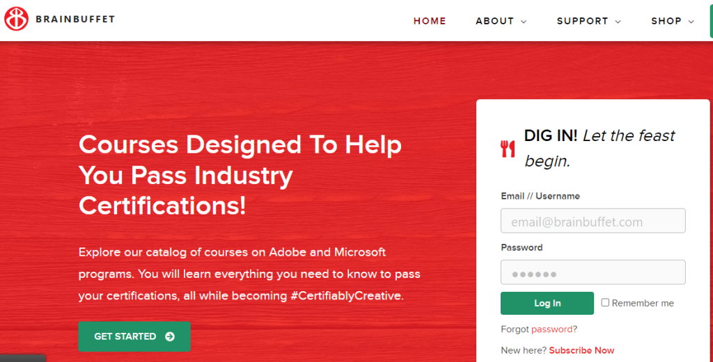 BrainBuffet Is an Online Membership Website That Provides Industry Certification Courses