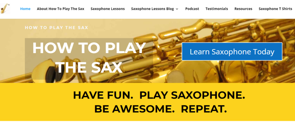 Play the Sax Offers Saxophone Lessons to Its Members 