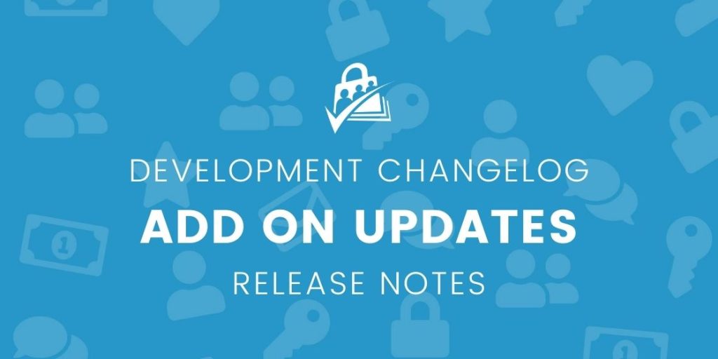 Development Changelog for Add On Updates and Release Notes