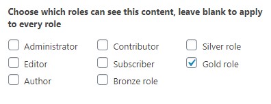 Assigning user roles with access to content in WordPress