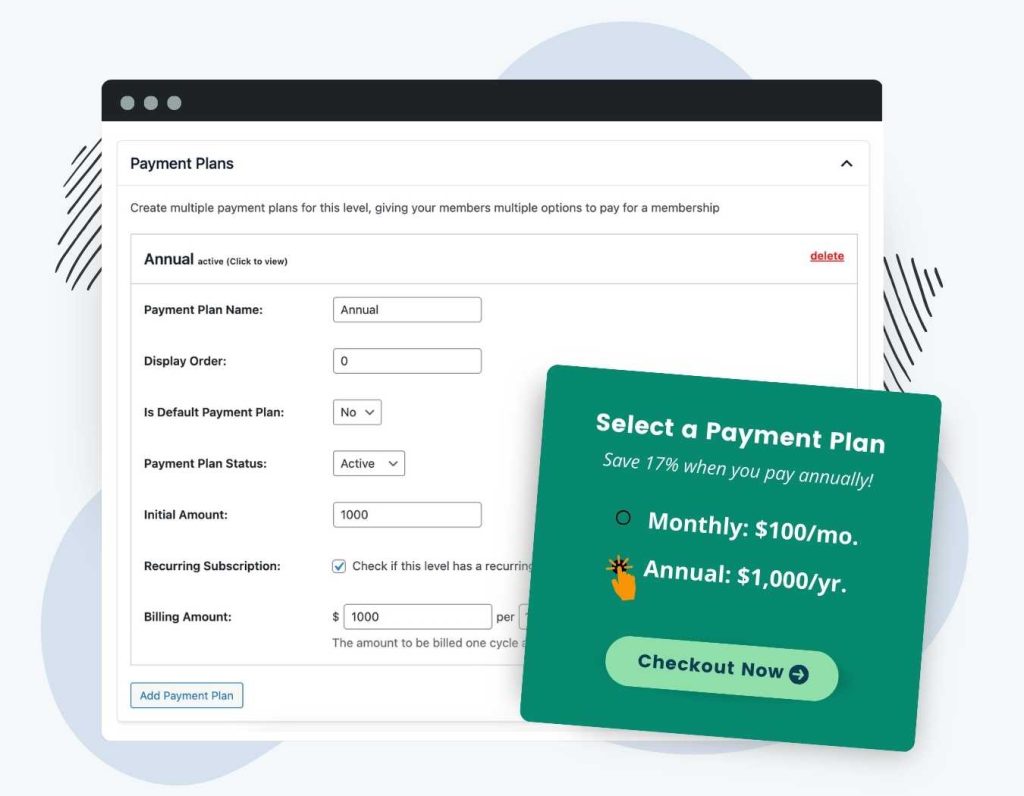 Splash Graphic for Payment Plans Add On