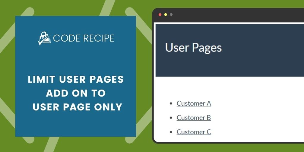 Limit User Pages Add On to User Page Only
