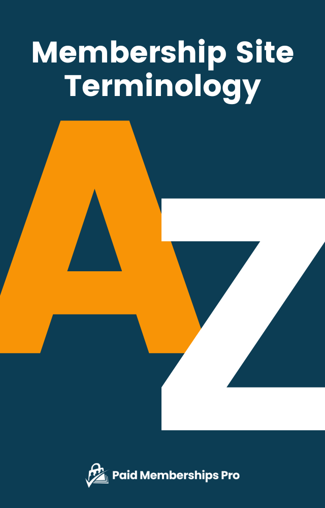 Cover of ebook: Membership Site Terminology From A to Z