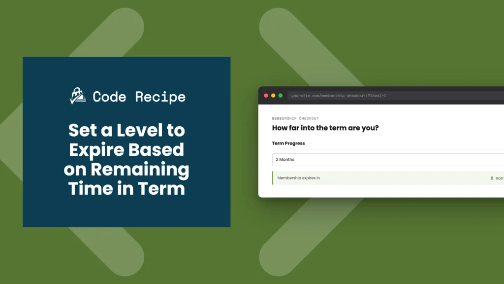 Set a Level to Expire Based on Remaining Time in Term