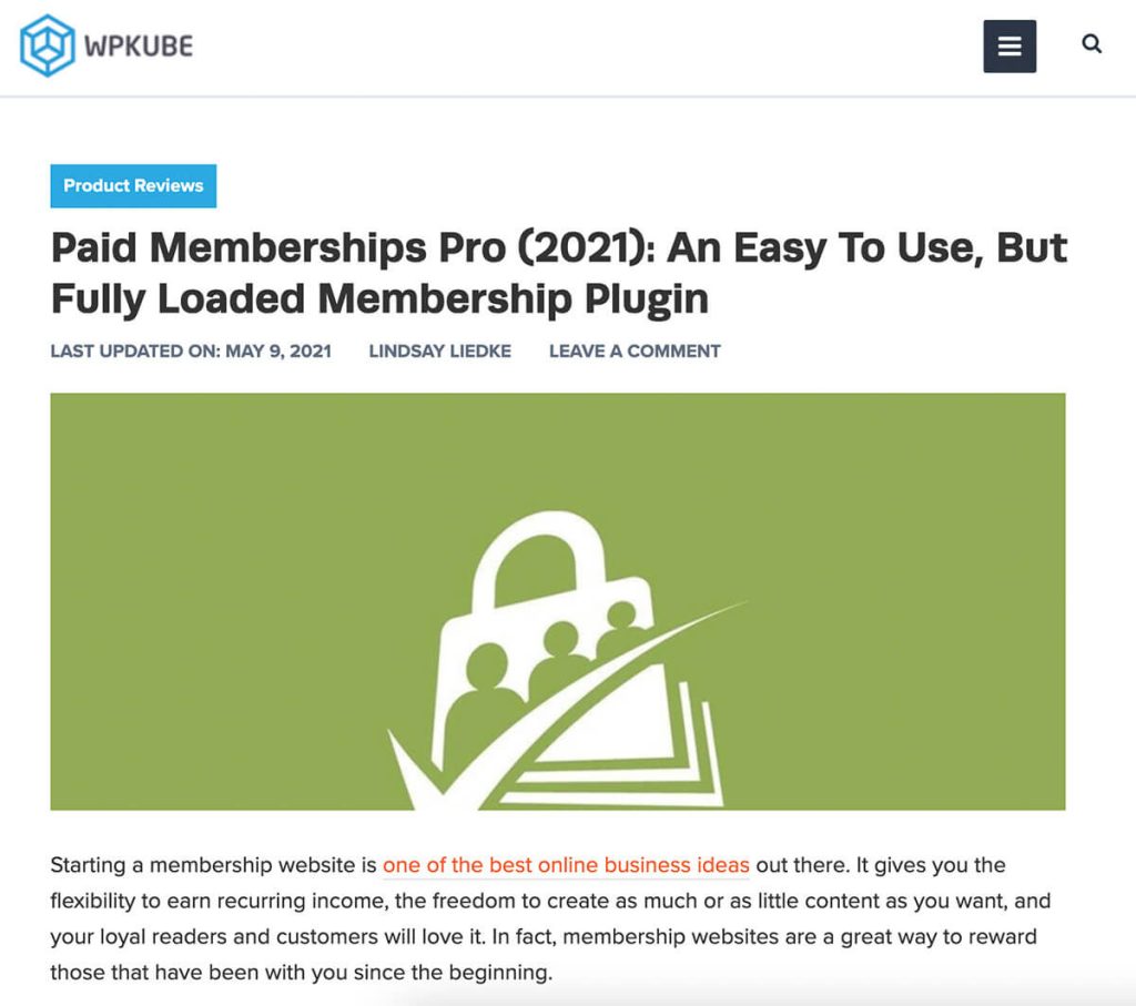 Screenshot of WPKube Review