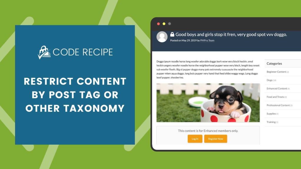 Restrict Content by Post Tag or Other Taxonomy Banner Image
