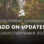 Developmental Changelog for Add On Updates in August and September 2022 Banner Image
