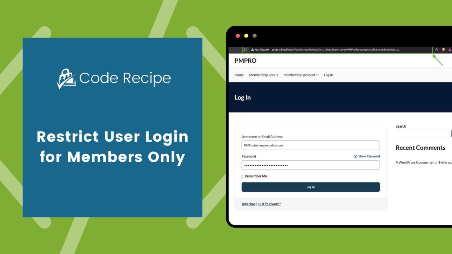Two Methods To Restrict User Login for Members Only