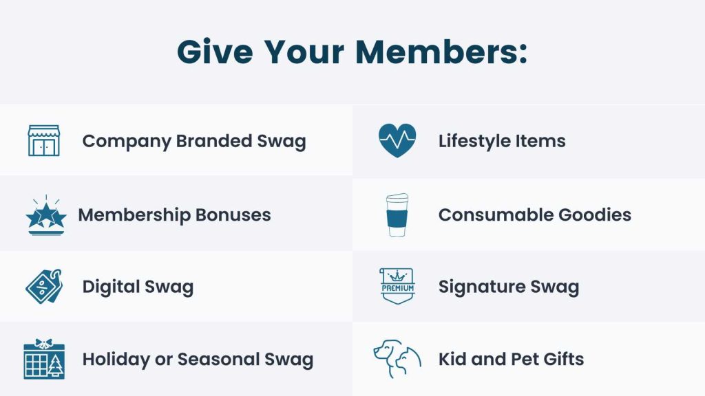 8 Swag Ideas for Your Members Infographic