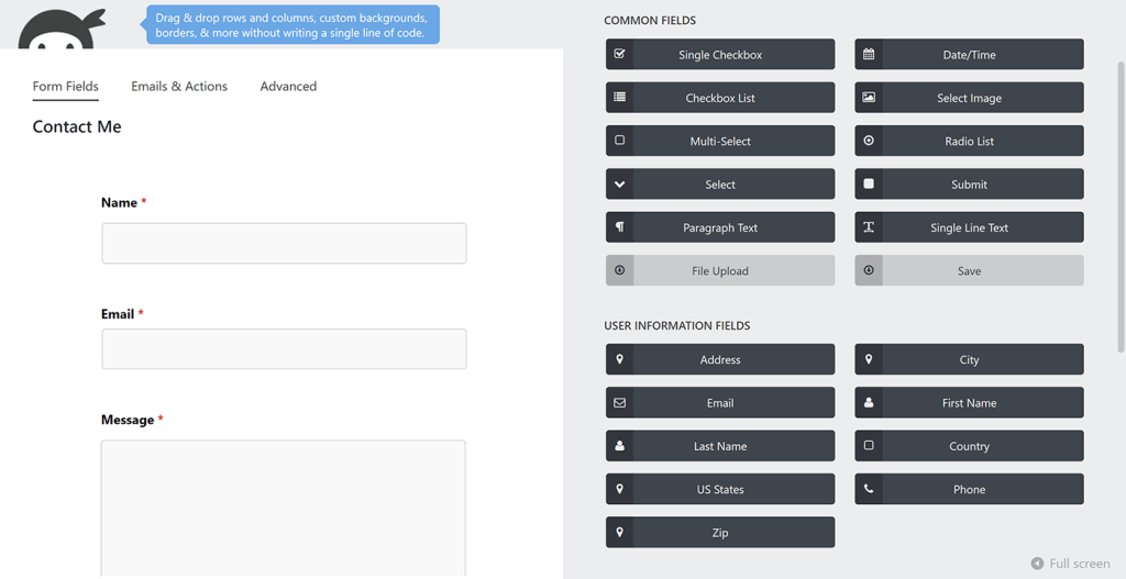 Ninja Forms Contact Form – The Drag and Drop Form Builder for WordPress –  WordPress plugin