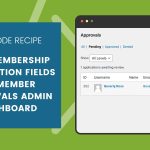 Banner Image for Add Membership Application Fields to Member Approvals Admin Dashboard Code Recipe