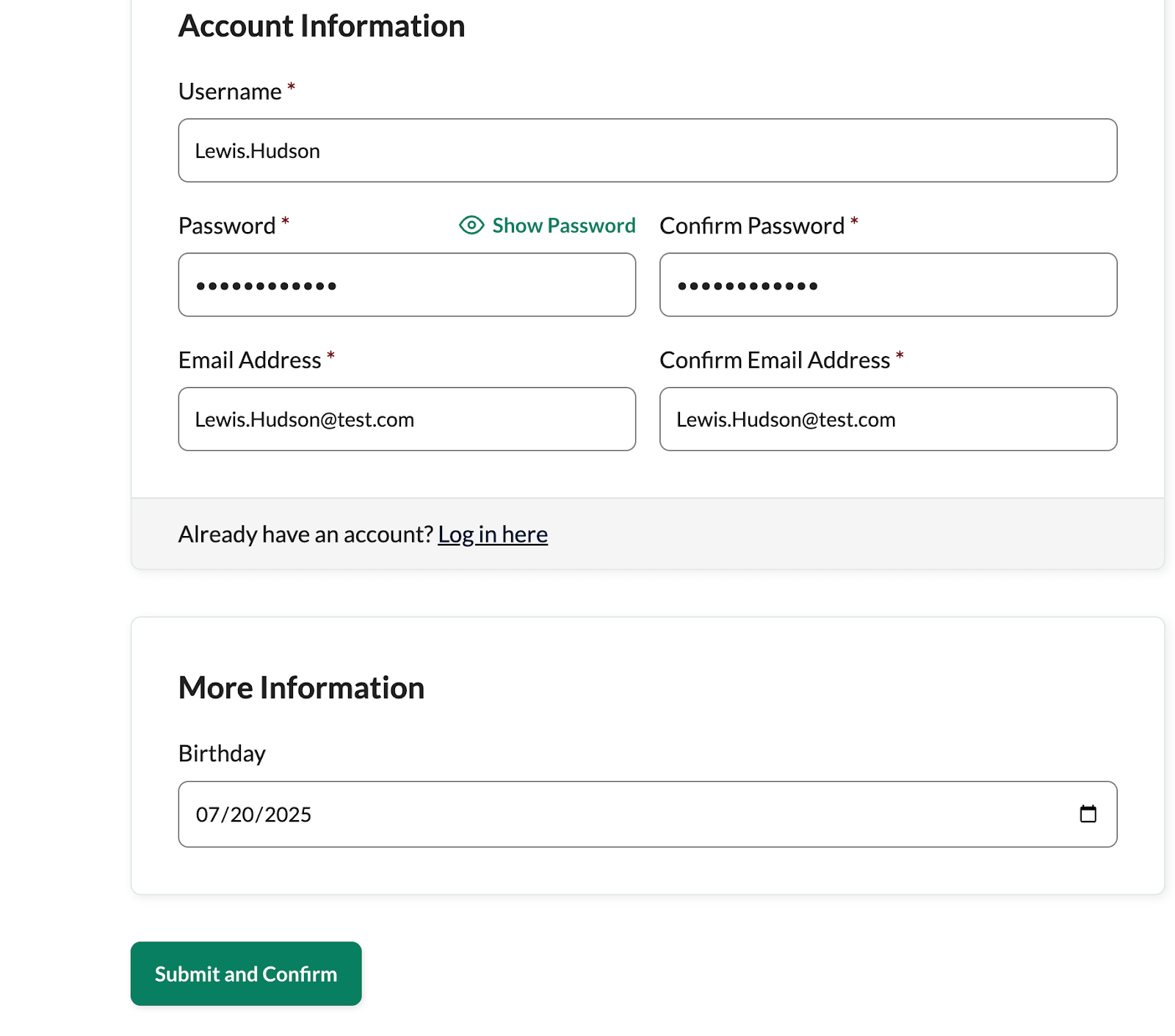 Screenshot showing new application fields in the Member Approvals Admin Dashboard