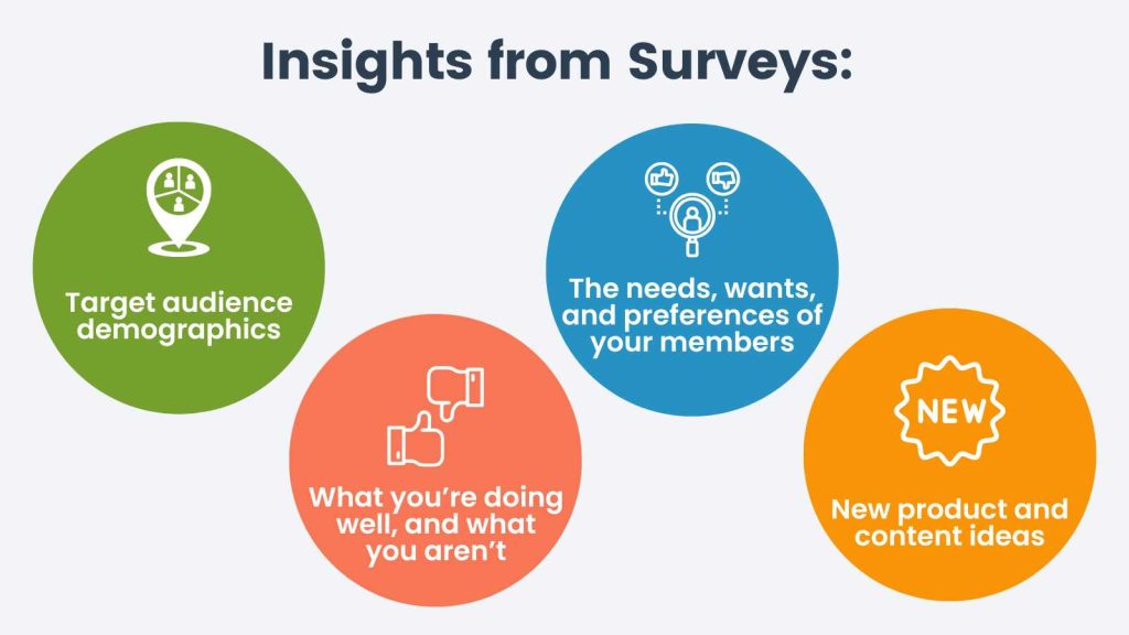Infographic on what insights you can get from surveys