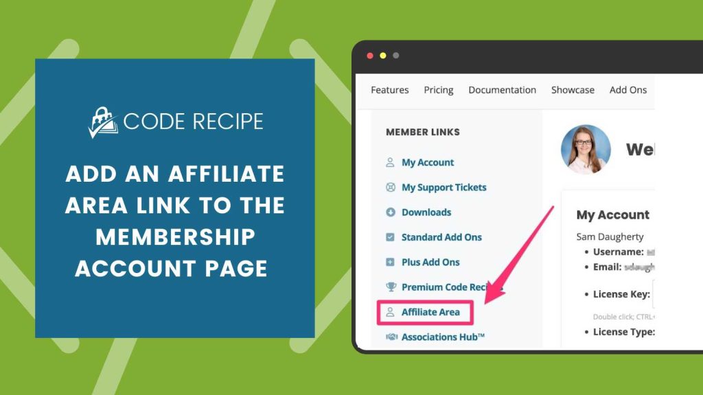 Banner Image for Adding an Affiliate Area Link to Membership Account Page Recipe