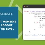 Banner Image for Redirect Members Upon Logout Based on Level