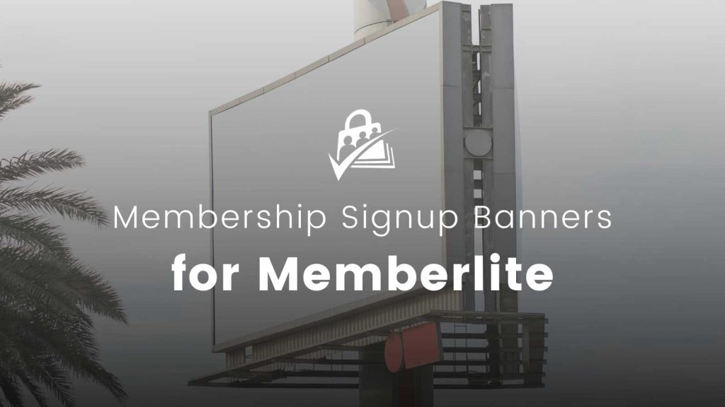 Banner image for Membership Signup Banners for Memberlite