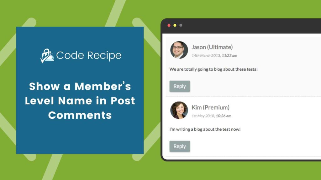 Banner image for Show a Member's Level Name in Post Comments