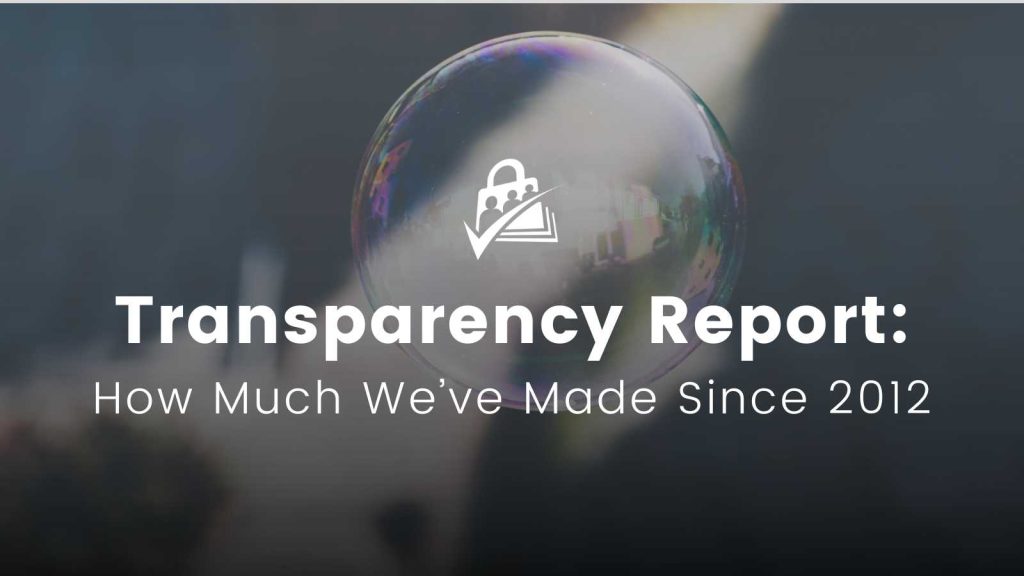 Banner image for Transparency Report: This is how much we've made since 2012.