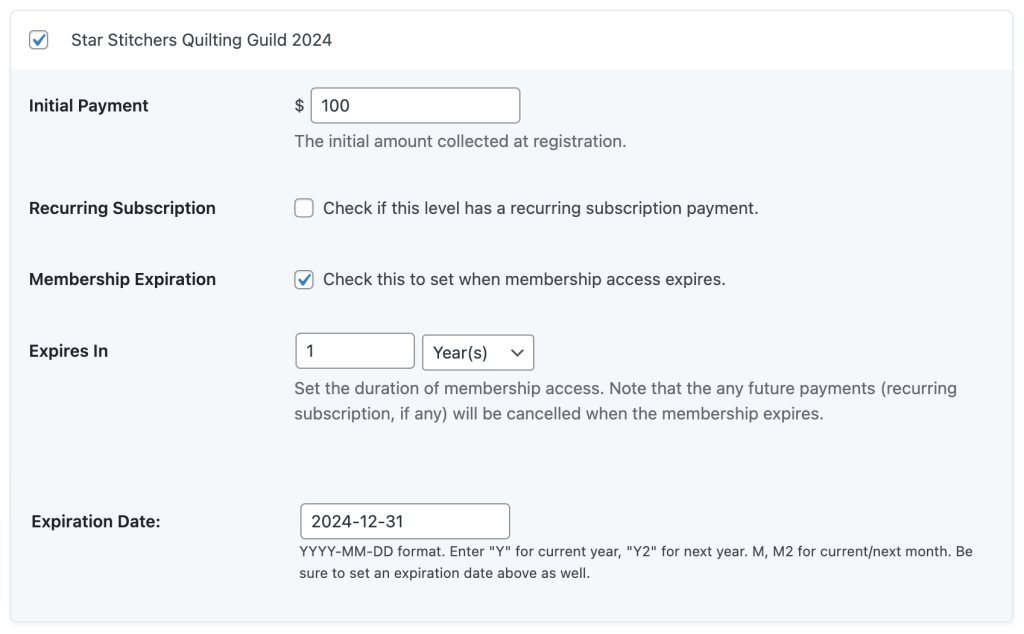 Screenshot of coupon settings using the Set Expiration Add On to set coupon expiration date