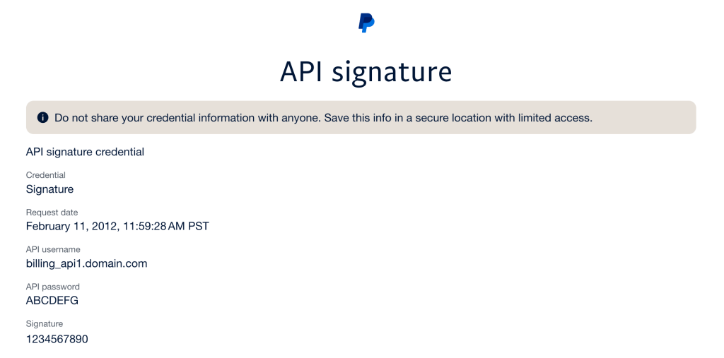 PayPal NVP/SOAP API Credentials