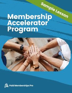 Cover image from Membership Accelerator Program Sample