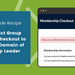 Featured Image for Restrict Group Child Checkout Code Recipe