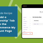 Featured image for code recipe to add Membership tab to Woo
