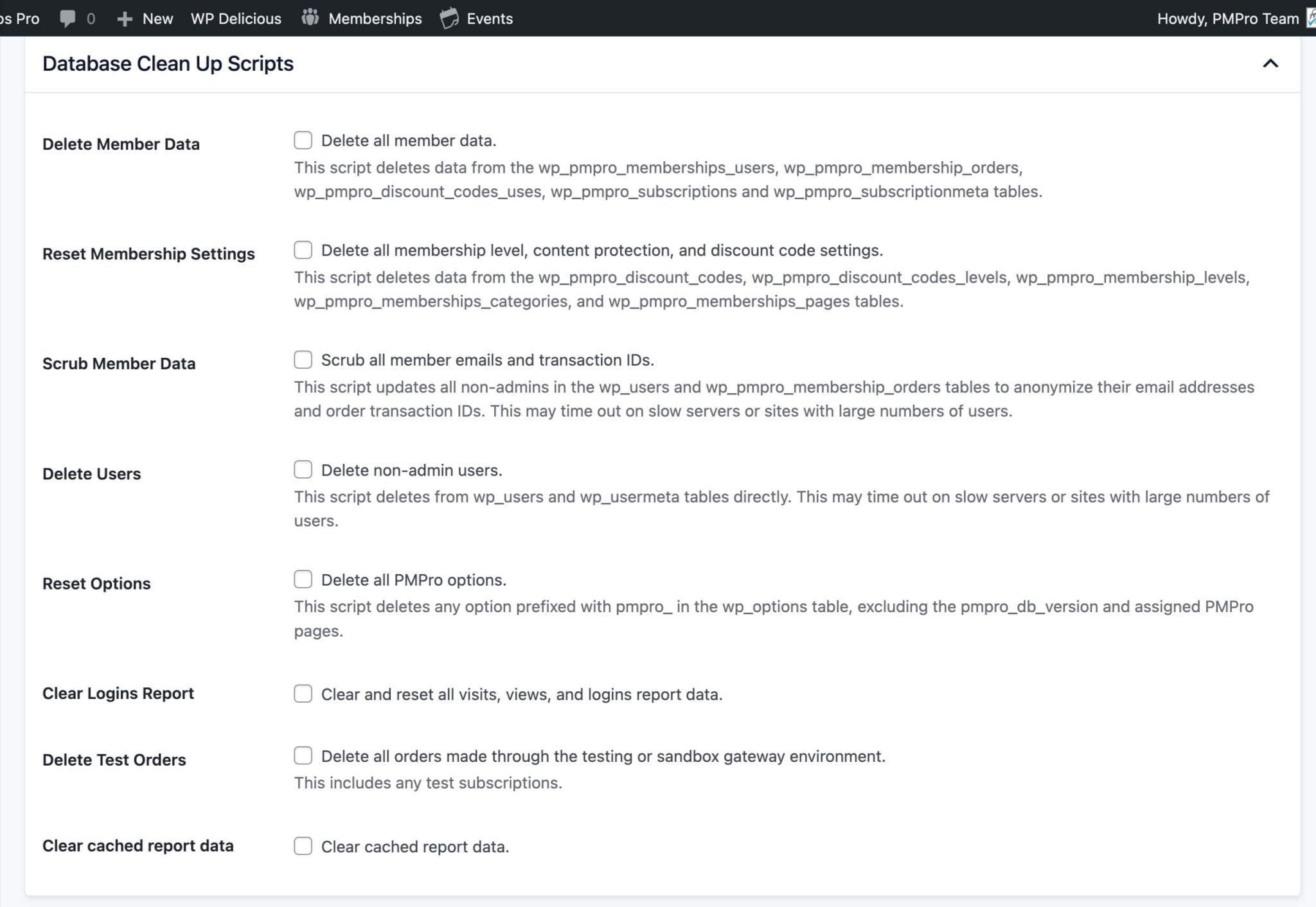 Developer's Toolkit Add On Database Scripts