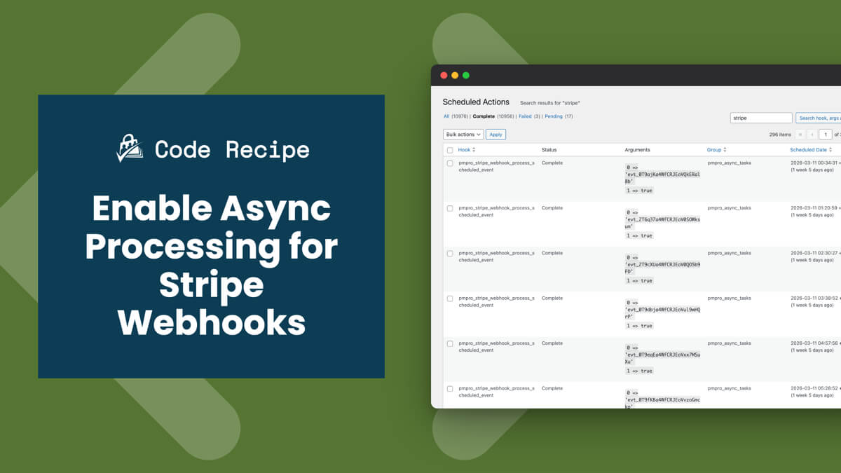 How to Enable Async Processing for Stripe Webhooks