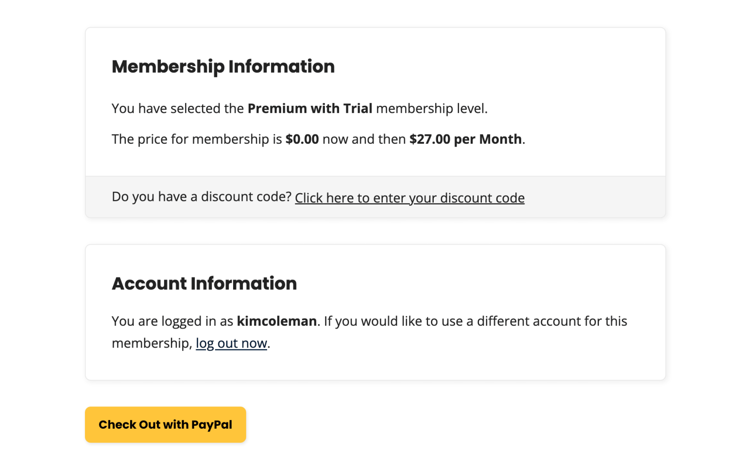 PayPal Gateway Add On for Paid Memberships Pro