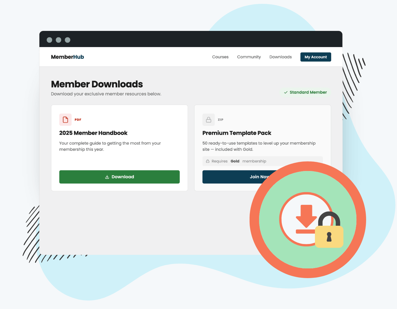 Splash Graphic for the Downloads Add On for Paid Memberships Pro