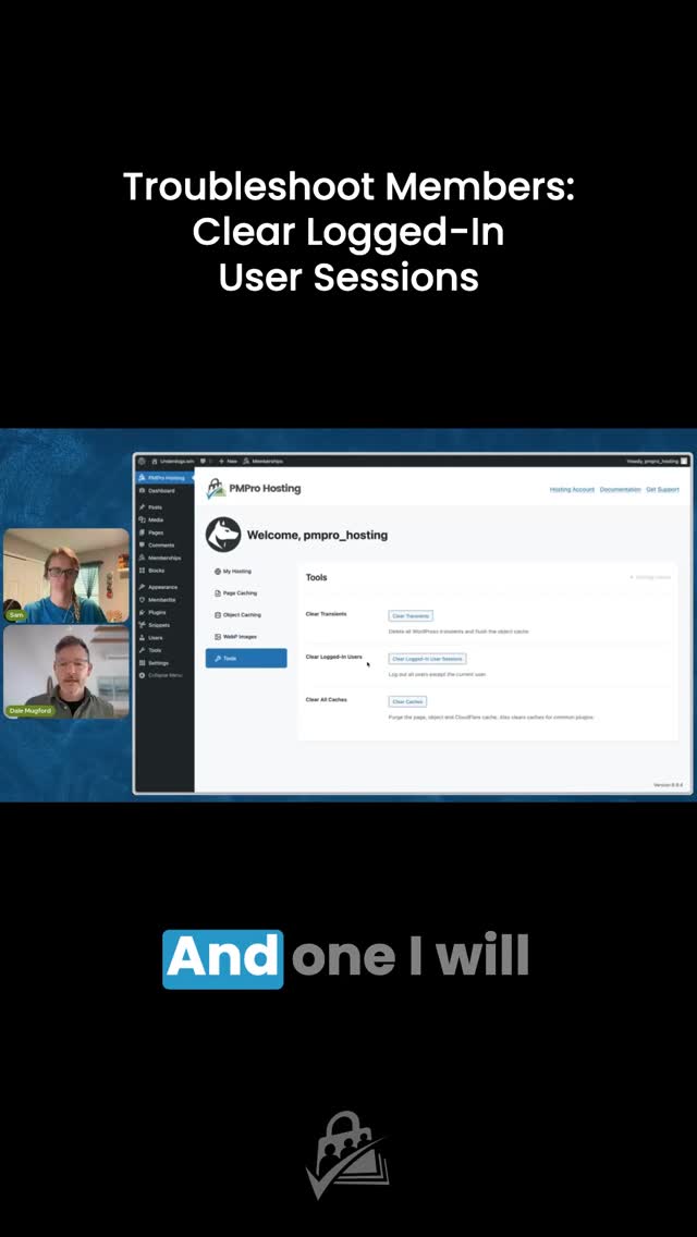 Member access issues are some of the hardest to debug. One tool worth knowing about: clear all logged-in user sessions...