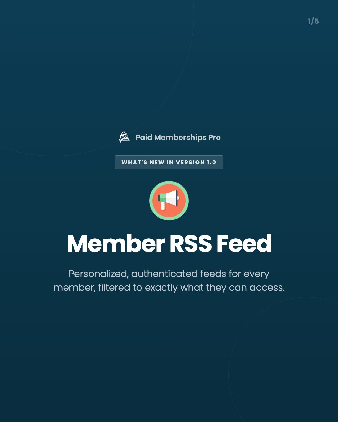 Your podcast or content membership feed: personalized for every member. The Member RSS Feed Add On gives each member a...