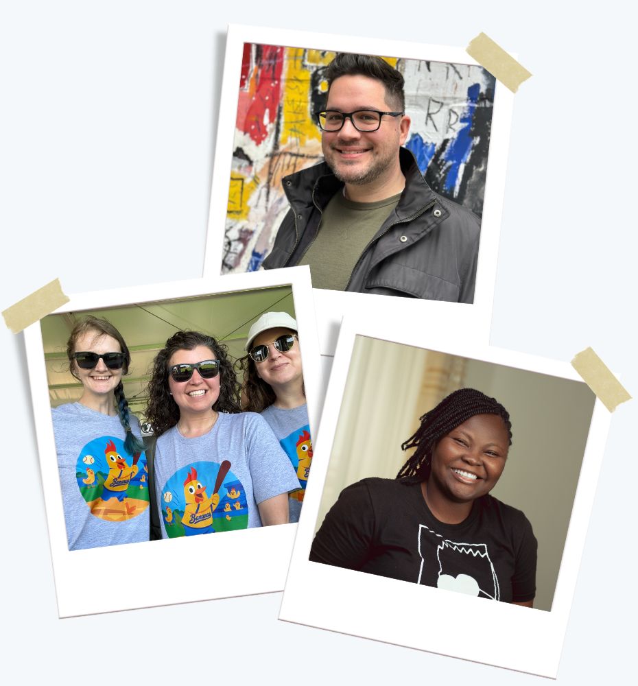 Photos of team members Jason, Sam, Kim, Kristy, Mary