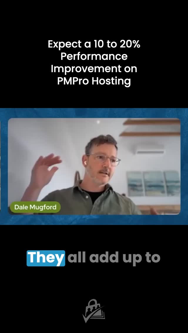 We benchmark every site before and after migrating to PMPro hosting. Typical result: 10–20% improvement in Google...