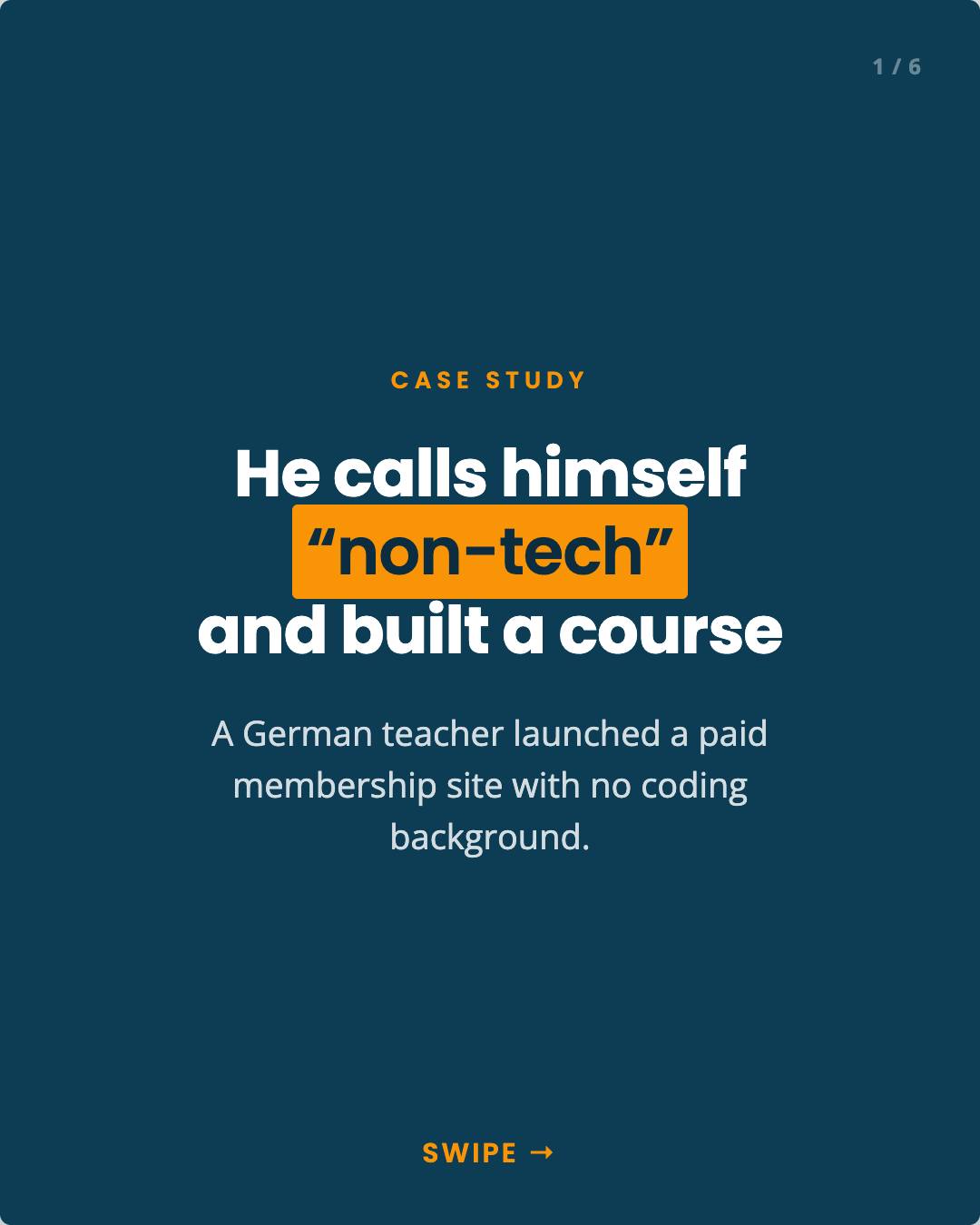 Christian Leuschner describes himself as "non-tech," and he still built a paid German course on WordPress and Paid...