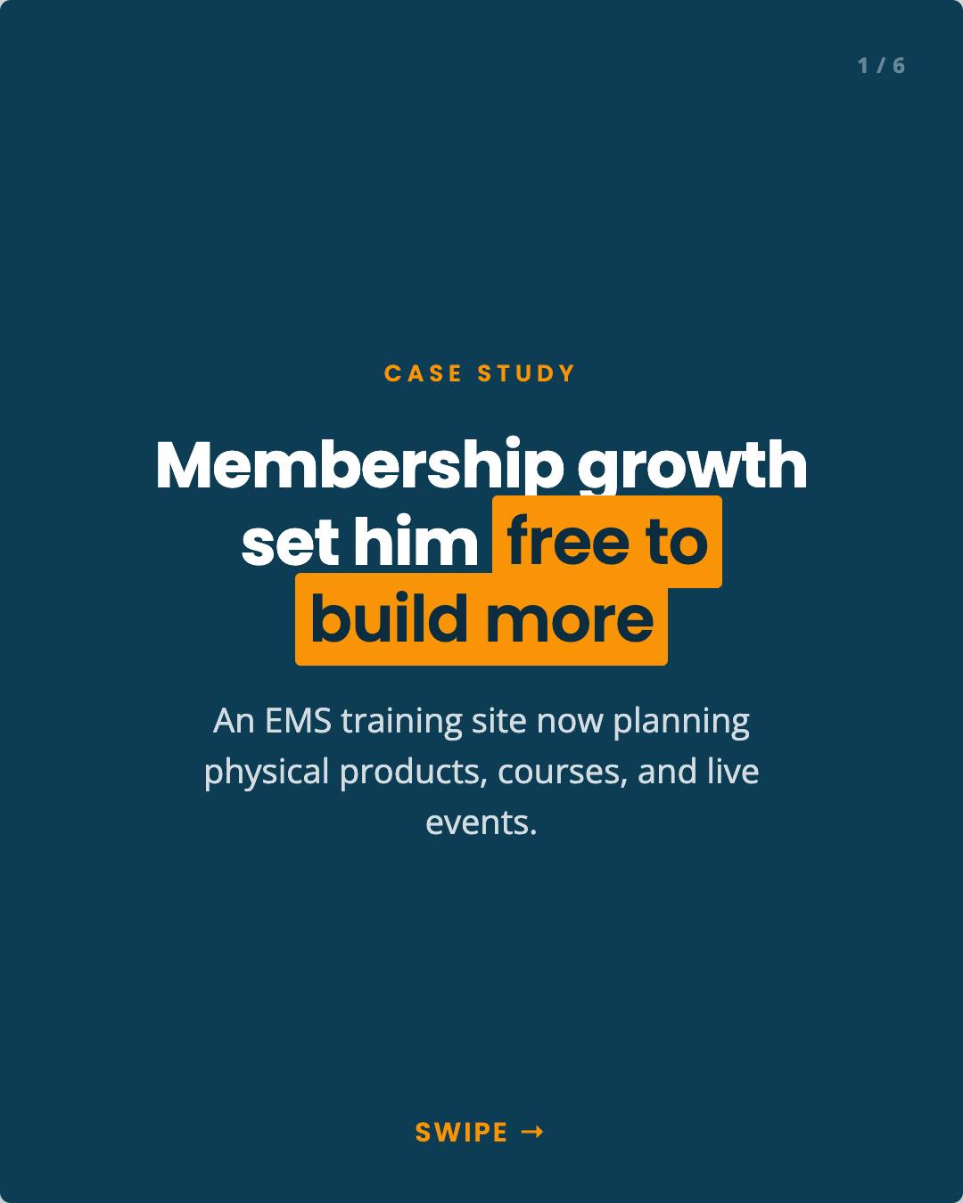 When the recurring revenue is steady, you get the freedom to build new things on top of it. That is where Ambulance CPD...