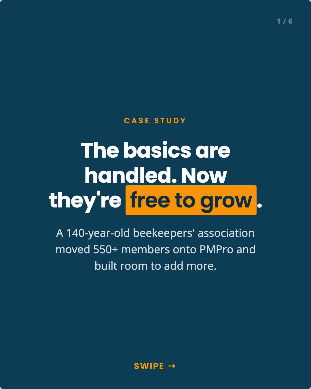 A 140-year-old beekeepers' association got the membership basics handled, and now they're free to build whatever they...
