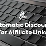 Automatic Discounts For Affiliate Links — close-up of a laptop keyboard with the Paid Memberships Pro icon